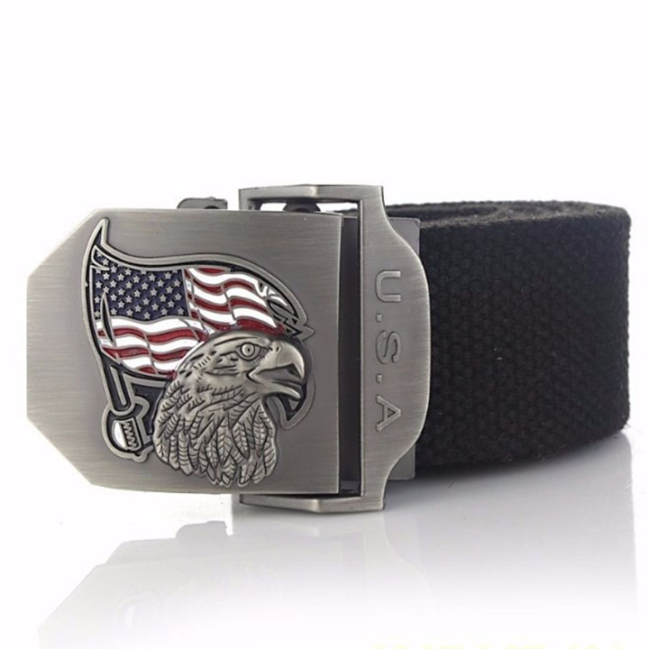 Dây Nịt Thắt Lưng Vãi Dù USA Hình Đại Bàng