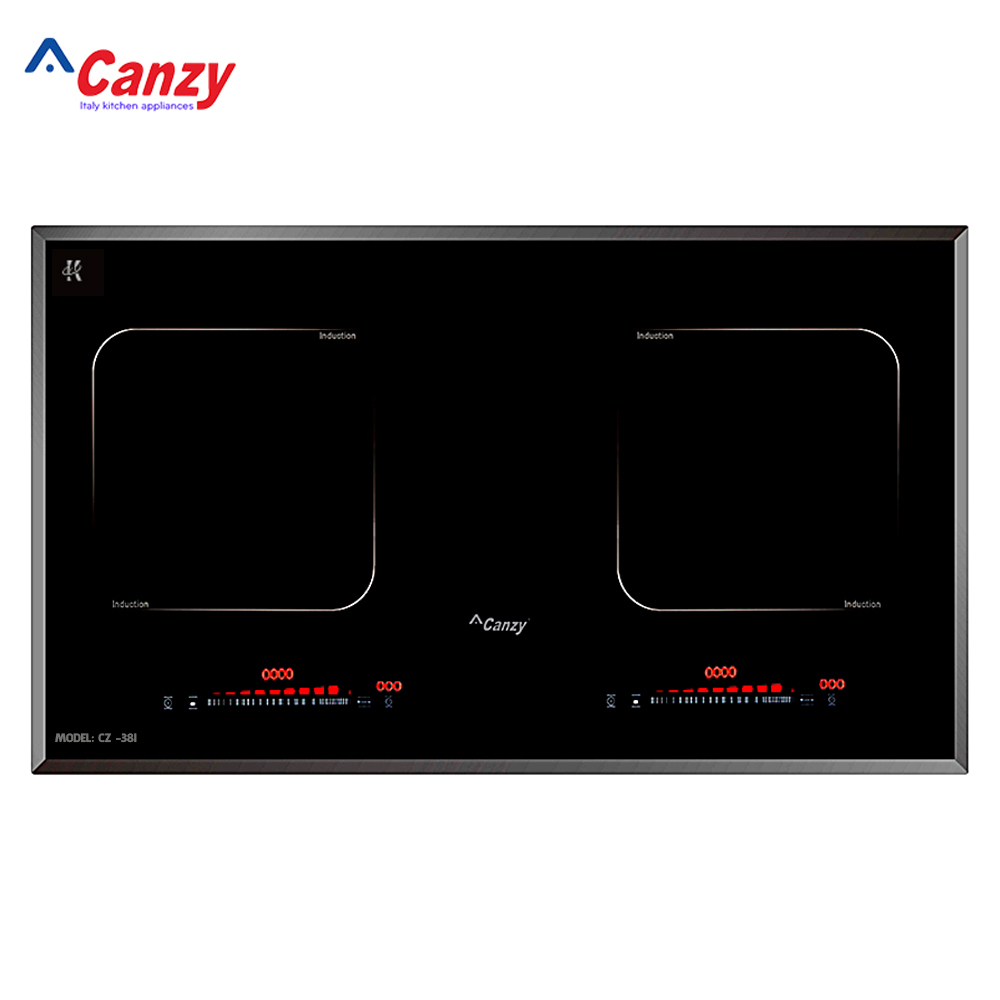 Bếp từ đôi cảm ứng Canzy CZ-38I - Dòng có INVETER Tiết kiệm điện - Bảo hành chính hãng 03 Năm