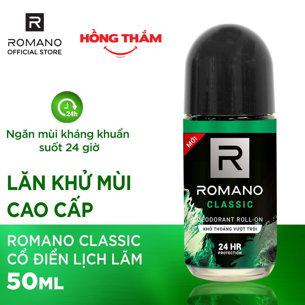 Lăn khử mùi romano classic 50ml -lkm78