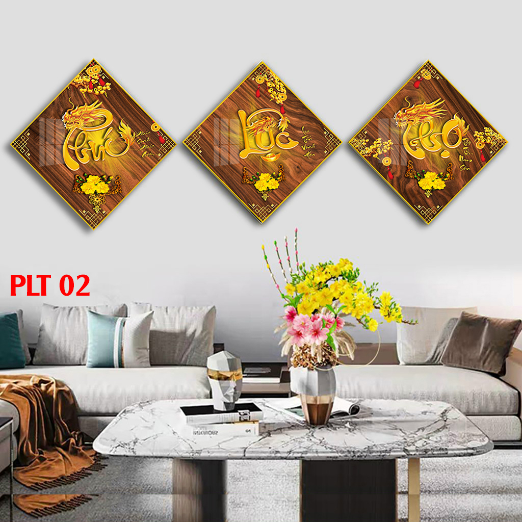 Tranh tráng gương,tranh treo tường Phúc Lộc Thọ ,TREO PHÒNG KHÁCH,TREO CẦU THANG cực đẹp SÁNG BÓNG