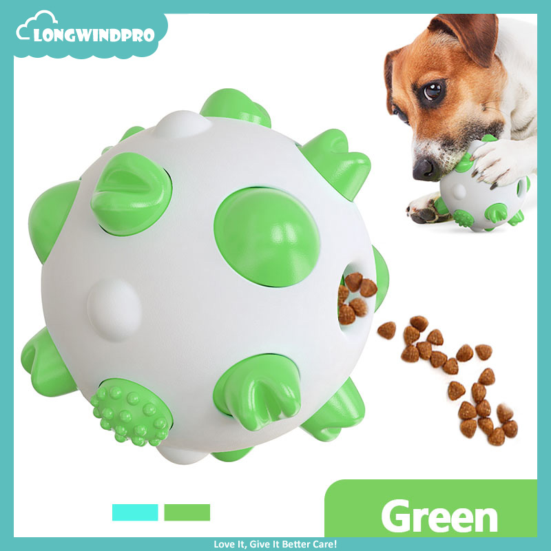 Rubber Dog Chew Toy Ball Tooth Cleaning Bite Resistant for Interactive