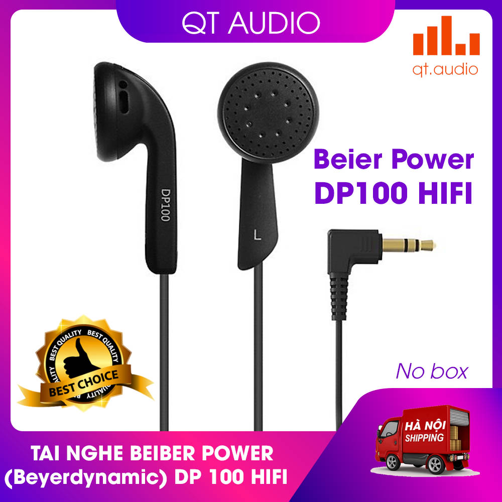 Tai Nghe Beier Power (Beyerdynamic) DP 100 HIFI, Chuẩn cắm 3.5mm, tặng 5 cặp mút