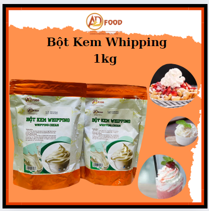 Gói 1KG Bột kem Whipping Cream - Nguyên Liệu Chất Lượng Cao