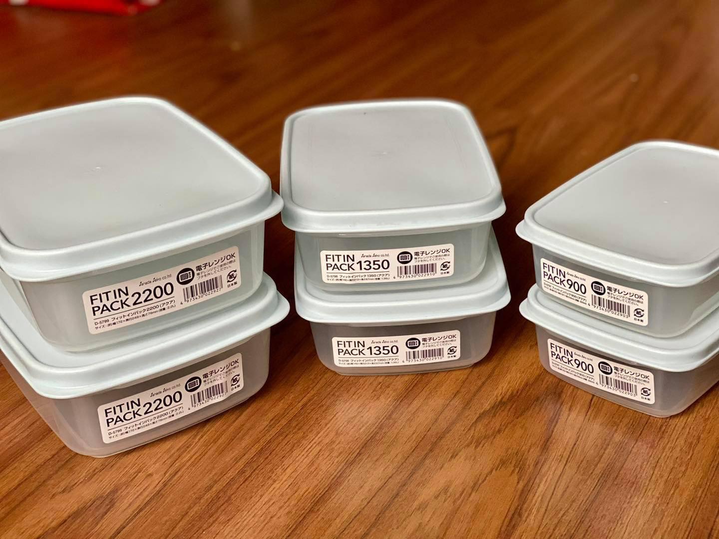 Set 6 hộp nhựa cao cấp đựng thực phẩm, hàng Nhật
