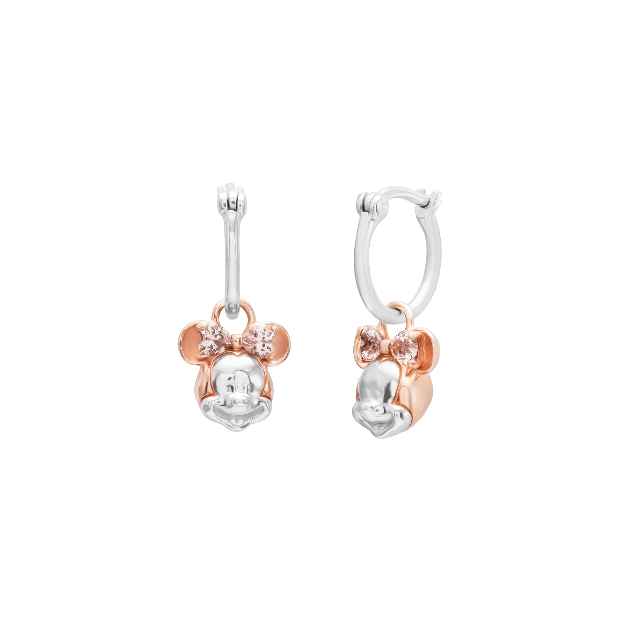 Bông tai bạc đính đá disney pnj minnie zt00h000001