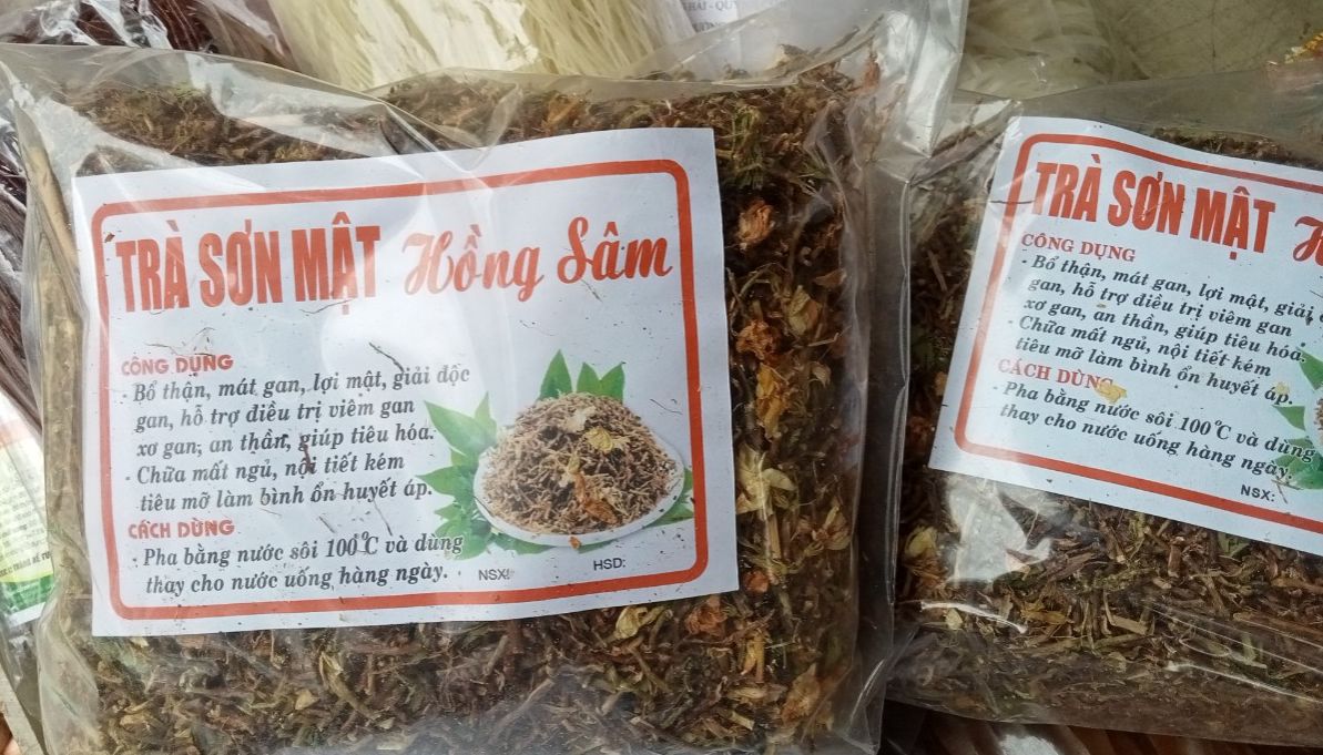 1kg trà sơn mật hồng sâm sapa loại thượng hạng