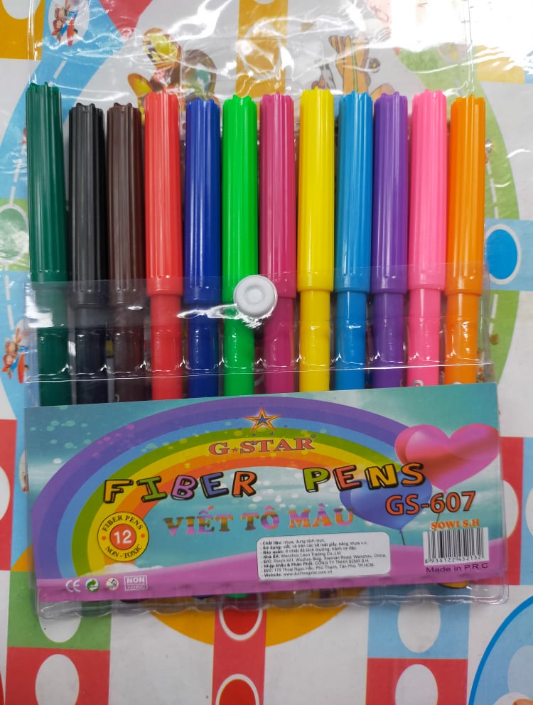 [HCM]BÚT LÔNG MÀU HỌC SINH 12/18 MÀU