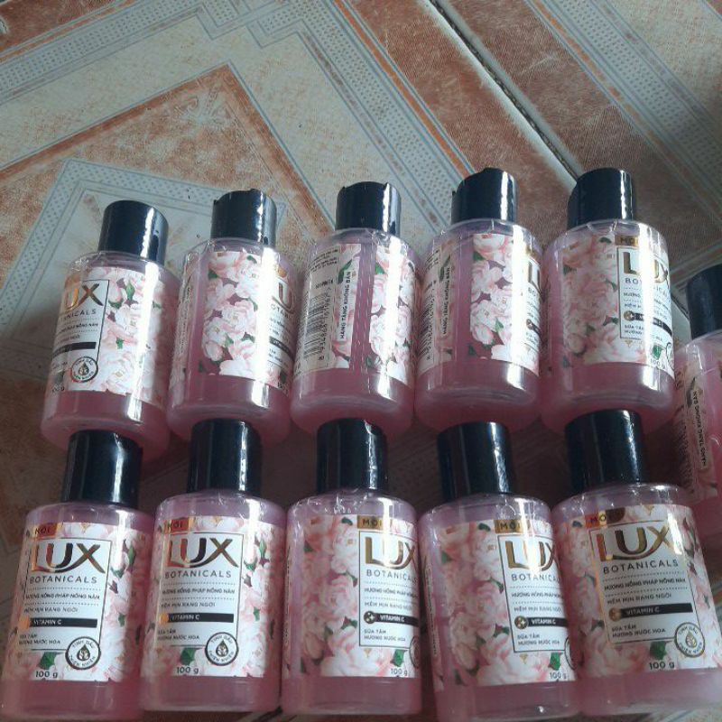 Sữa tắm mini lux hồng 100g