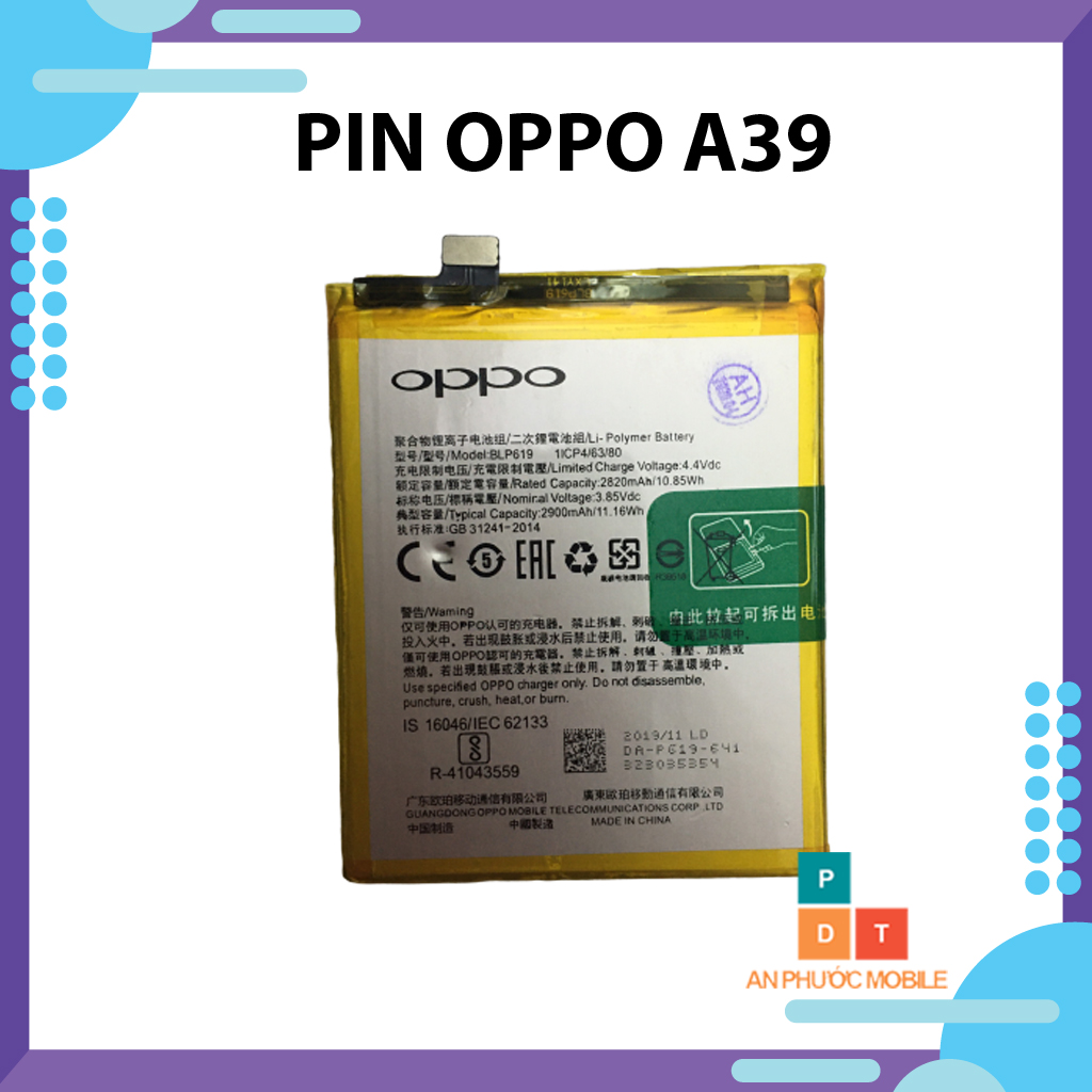 Pin Oppo A39 - dung lượng 2900 mAh