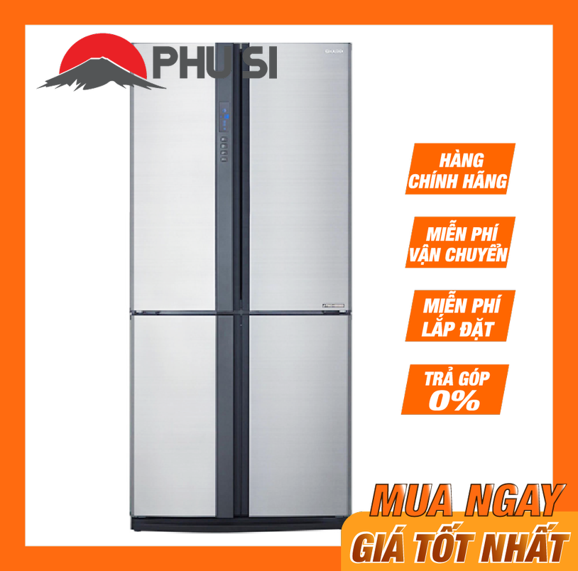 ✅[Trả góp 0%]Tủ lạnh Sharp SJ-FX631V-SL 626L Inverter