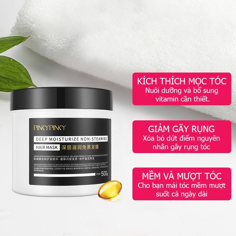 Ủ tóc, dưỡng tóc siêu mềm mượt pinky pinky