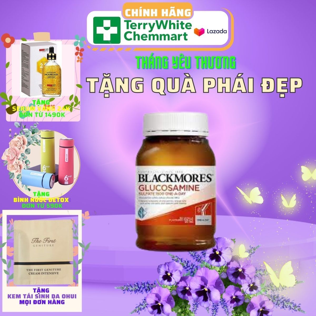 Viên uống bổ sung glucosamine, chắc xương, bổ khớp Blackmores Glucosamin 1500mg 1 viên mỗi ngày