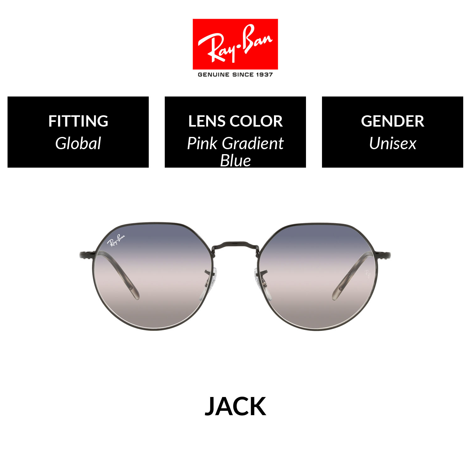 Mắt kính ray-ban - rb3565 002/ge - kính mát size 53