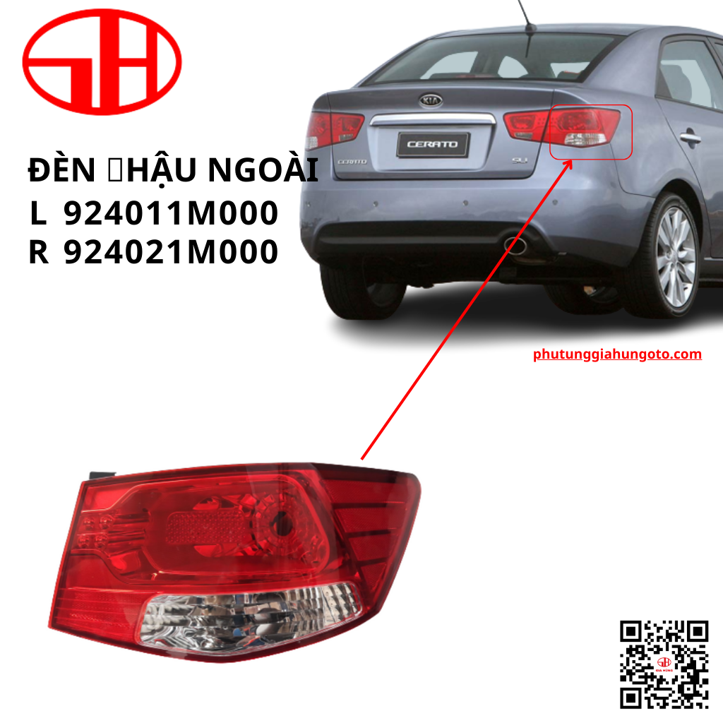 Đèn hậu ô tô mảng ngoài cerato kia 2009 - forte