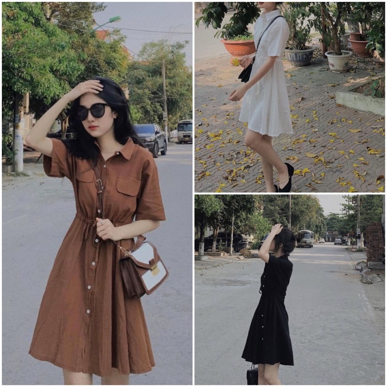 Đầm suông tay ngắn ,váy sơ mi họa tiết caro vải kate đẹp cho nữ | Shopee  Việt Nam