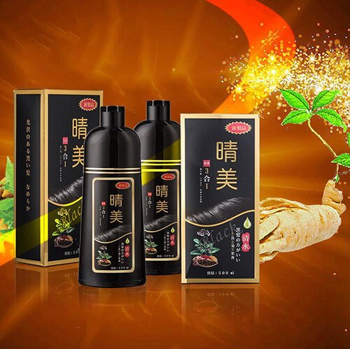 Dầu gội phủ bạc komi nhật bản dầu gội thảo dược nhuộm tóc đen