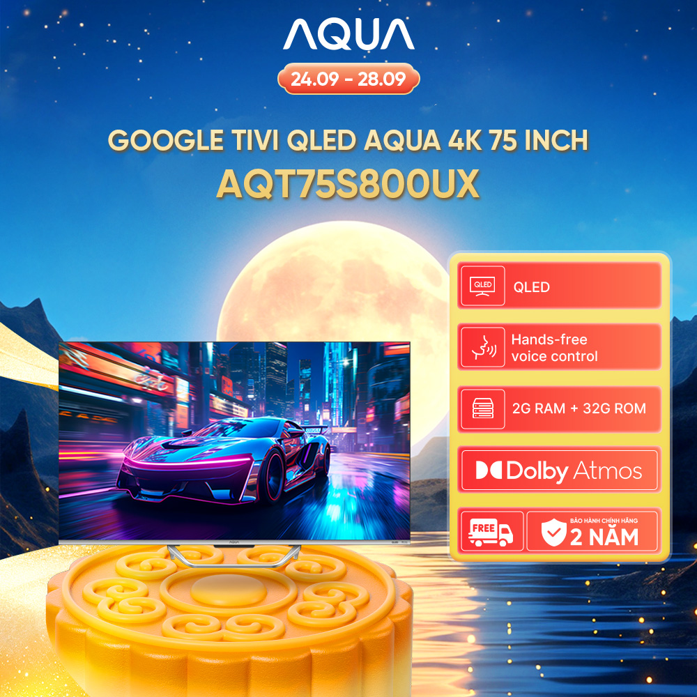 Google Tv Aqua Qled 4K 75 Inch Aqt75S800Ux - Free Shipping Nationwide - 1-for-1 Warranty Within 730 Days for Screen Defects