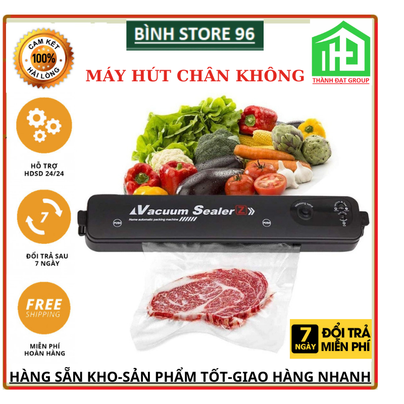 Máy hút chân không thực phẩm Vacuum Sealer  dùng cho gia đình, hút khỏe, hết khí