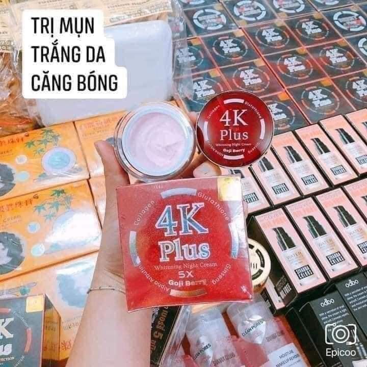 Kem 4k plus đỏ thái lan dành cho da mụn
