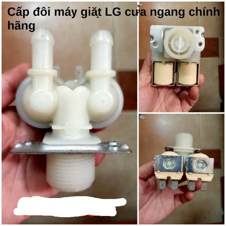 Van cấp nước đôi máy giặt LG và Samsung cửa ngang Chính Hãng