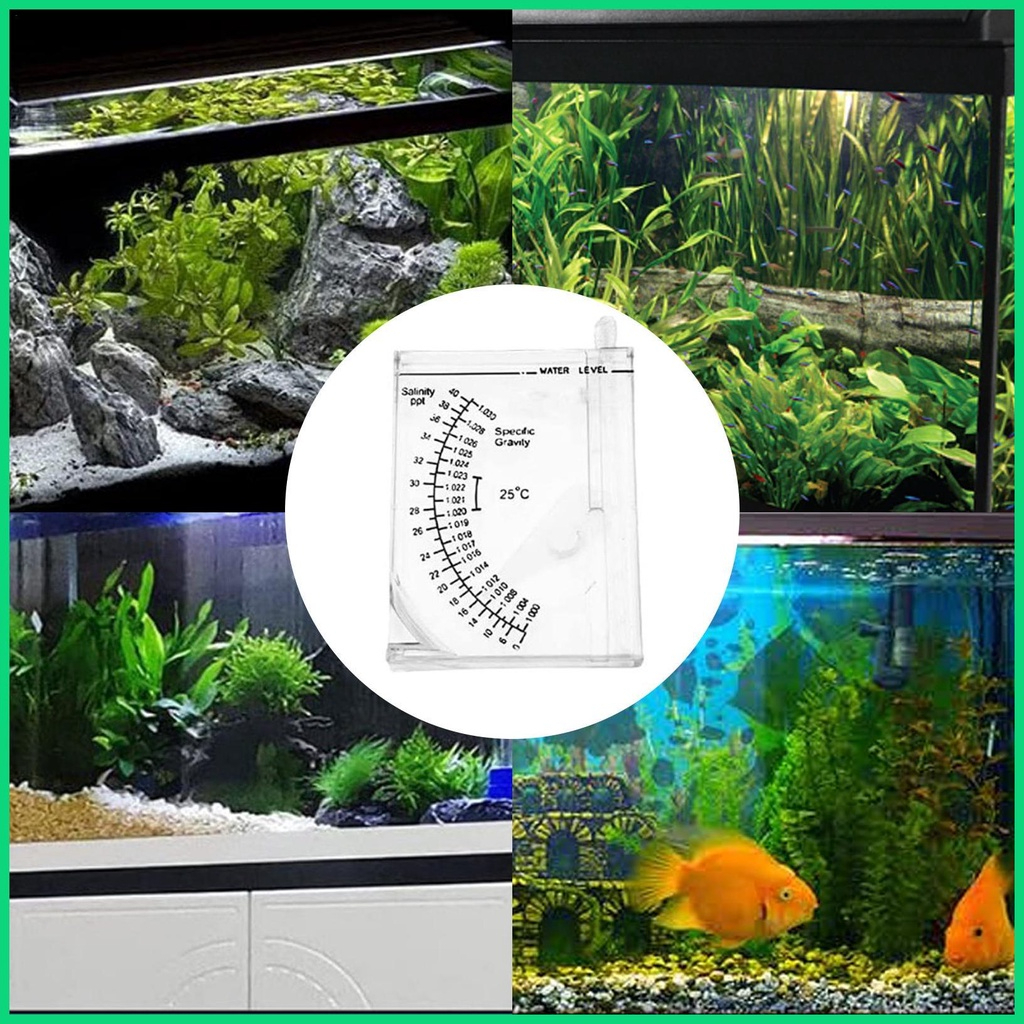 Thiết bị đo độ mặn bể cá chuyên dụng, thước đo muối kiểm tra độ mặn nước sông hồ bể cá thủy sinh phổ biến