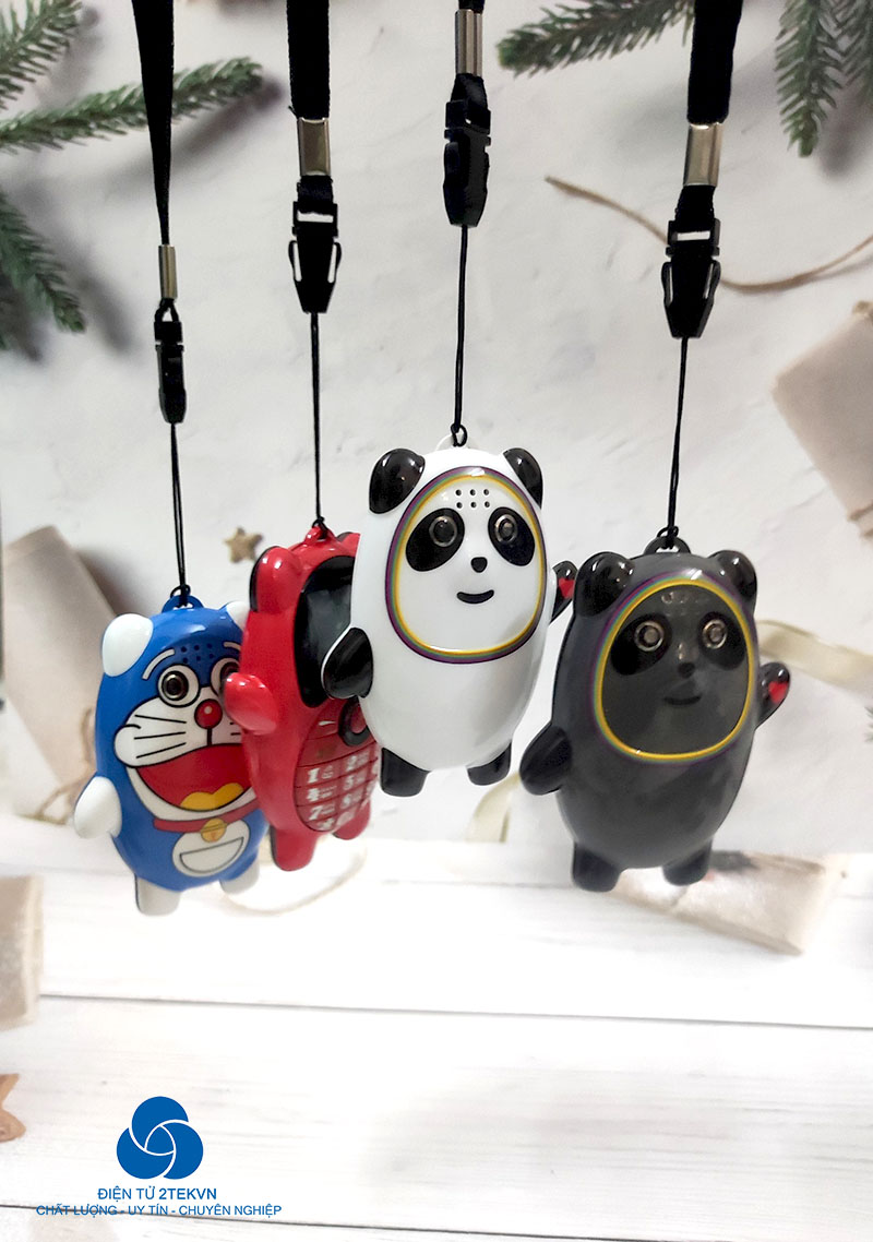 Điện thoại độc hình chú gấu K8 mini siêu nhỏ hỗ trợ nghe gọi 2 sim