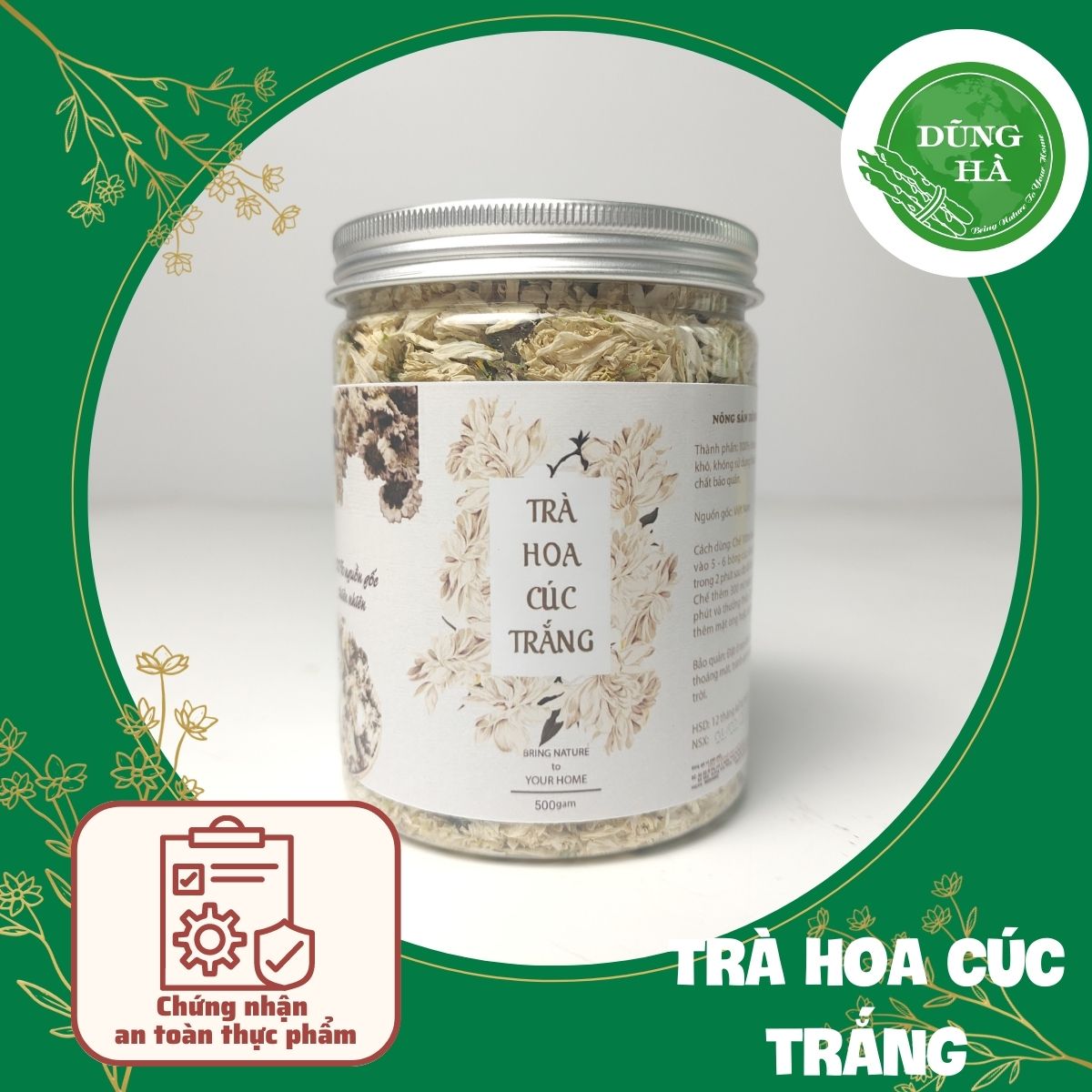 Trà hoa cúc trắng loại hảo hạng thơm ngon hộp 100gr