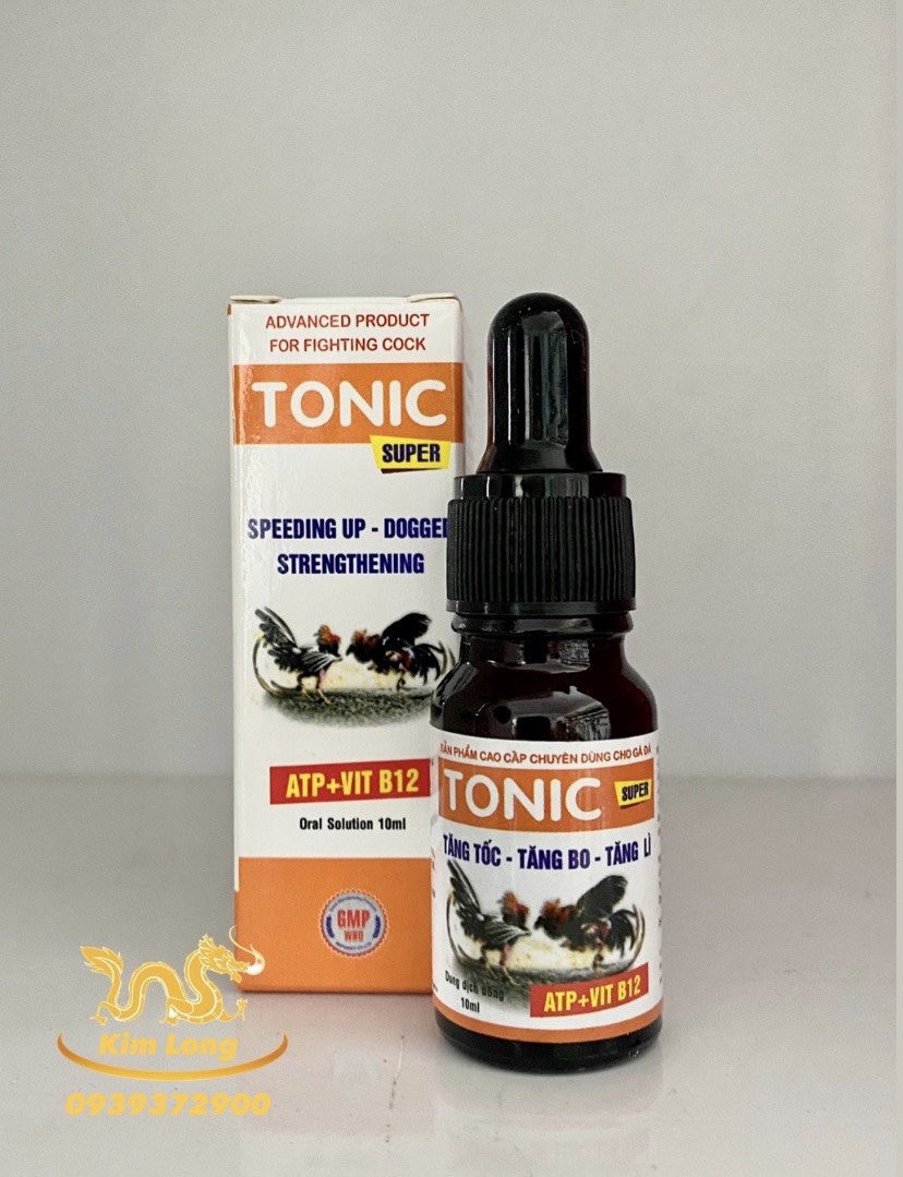 Tonic super 10ml Nước tăng lực cao cấp chuyên dùng cho gà đá