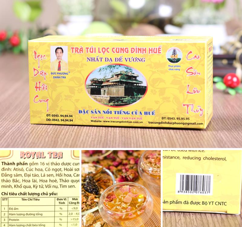 Trà túi lọc cung đình Huế Đức Phượng