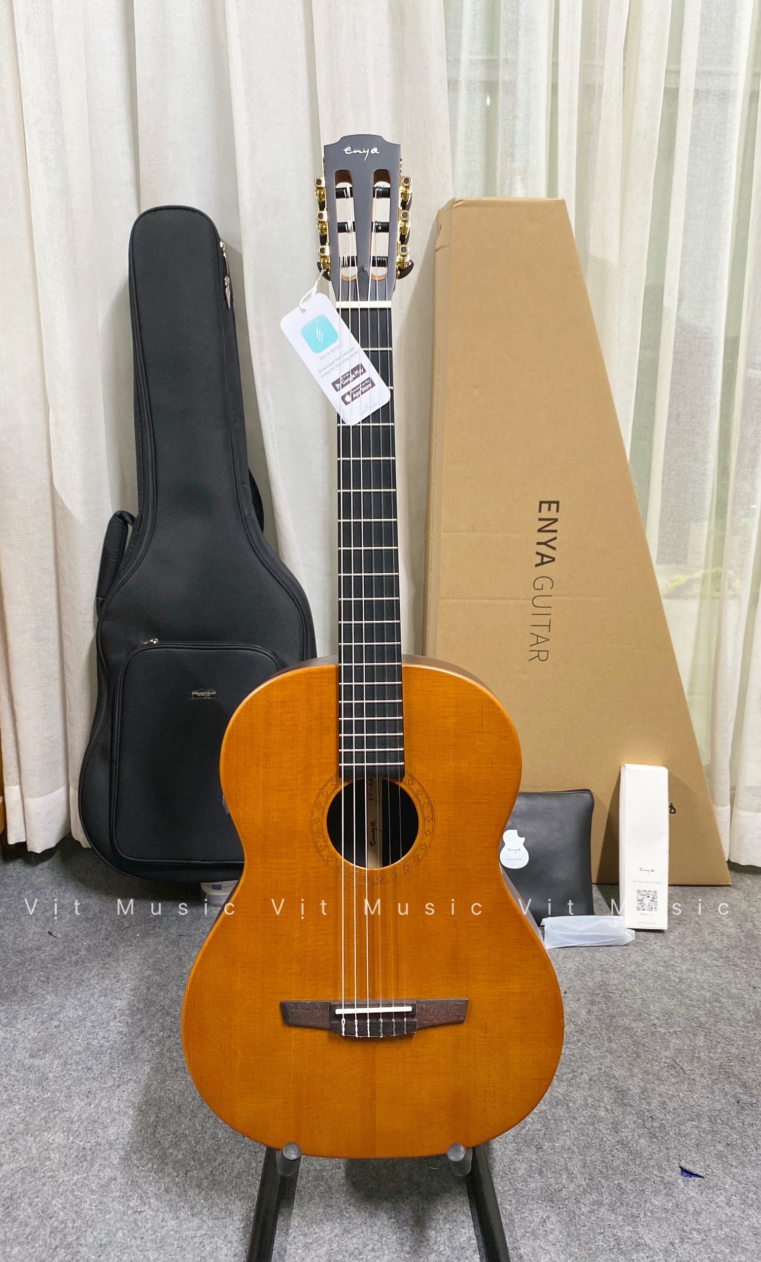 Đàn Guitar Enya EC68-EQ Classic Chính Hãng-Tặng kèm full phụ kiện hãng
