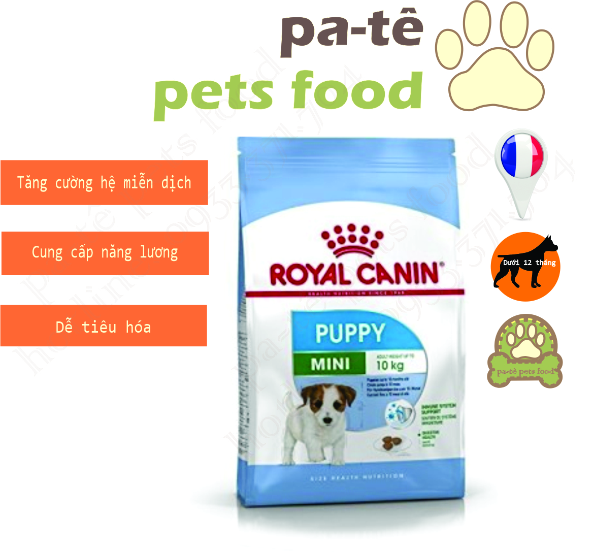 Hạt thức ăn cho chó size mini - royal canin mini puppy - mini adult 2kg - xuất xứ pháp - hàng chính hãng