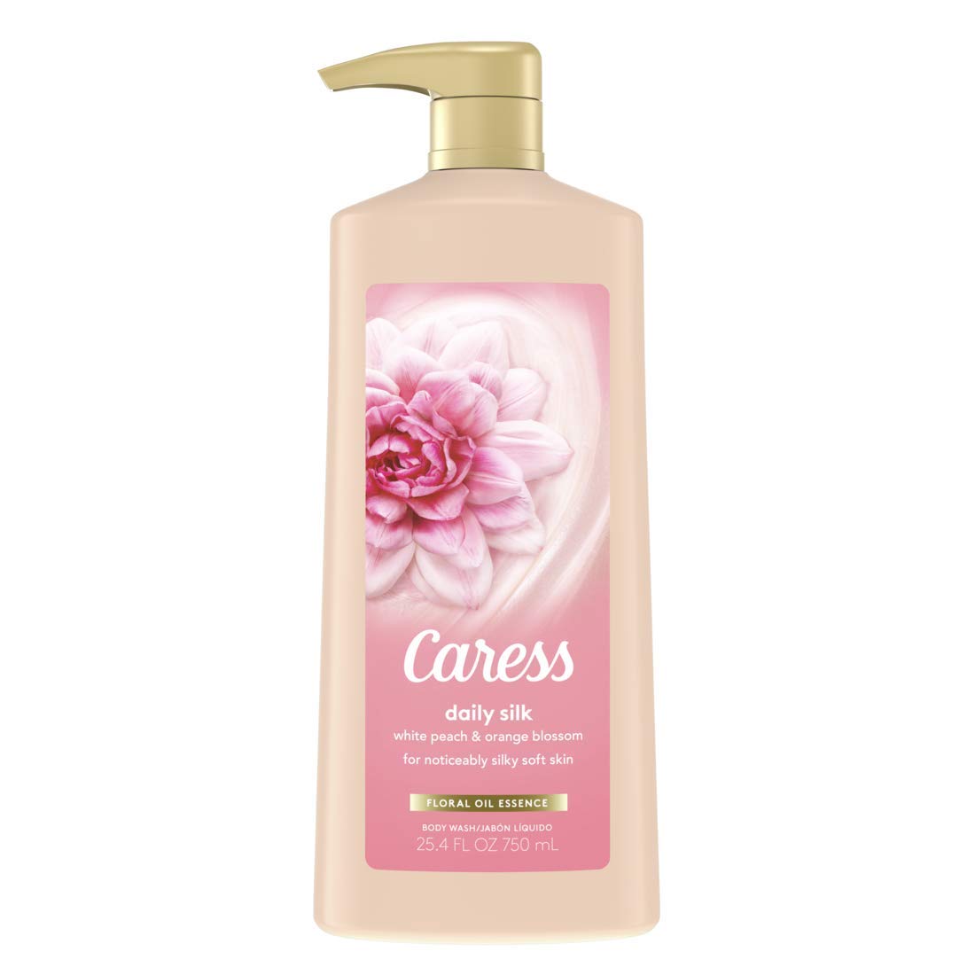 Sữa tắm Caress Daily Dilk Body Wash của mỹ giúp da mịn màng mềm mượt như lụa với chiết xuất Tơ Tằm và Đào Trắng - 750ml