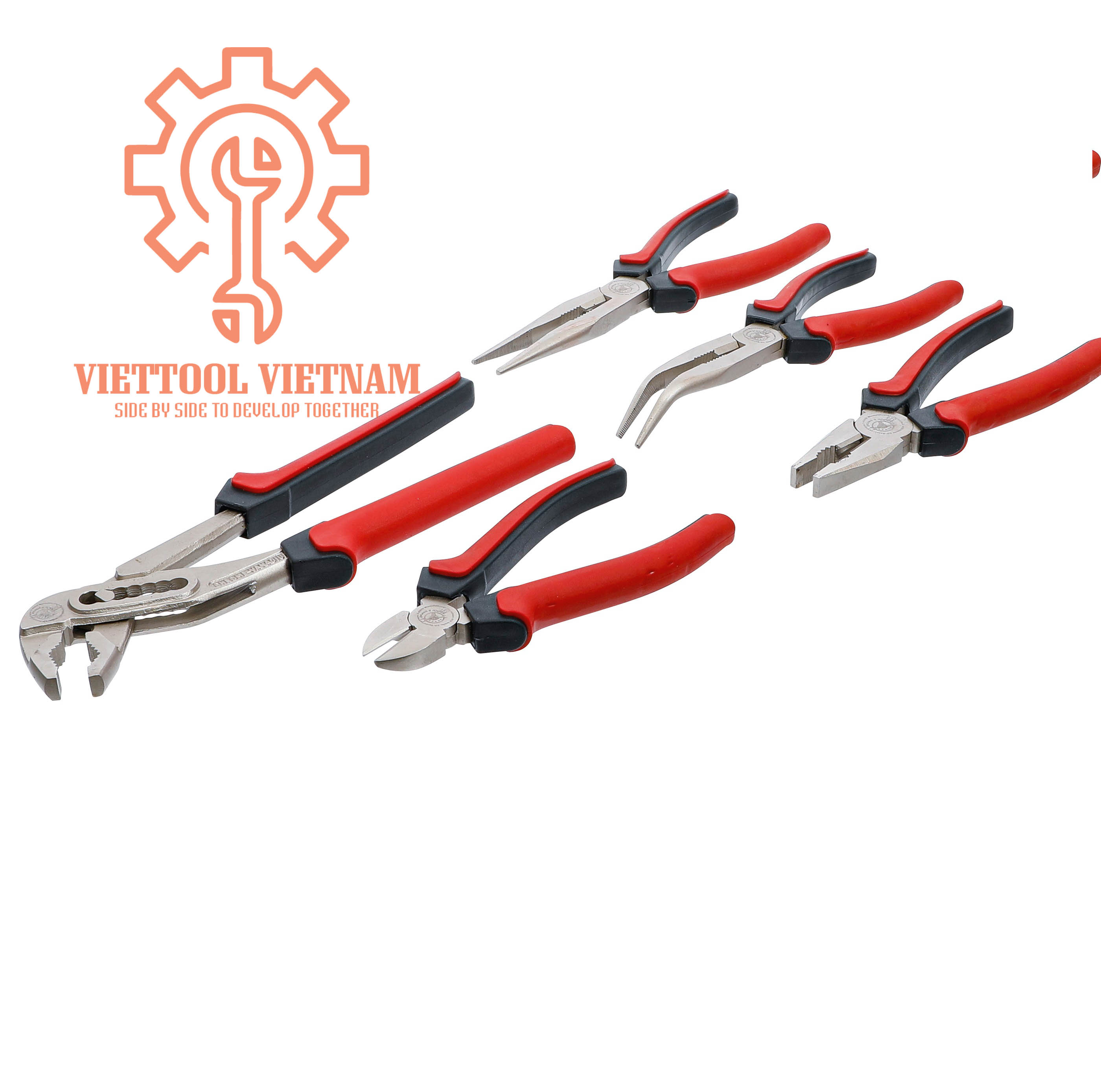 Bộ Kìm 5 Chi Tiết BGS Technic Model 330, bộ kìm 5 chi tiết bộ kìm đa năng, kìm bằng, kìm cắt, kìm mỏ quạ, kìm điện, kìm nước, bộ kìm mở phe, bộ kìm được viettool nhập khẩu đức, bộ kìm sửa chữa, bộ kìm đa năng tiện dụng