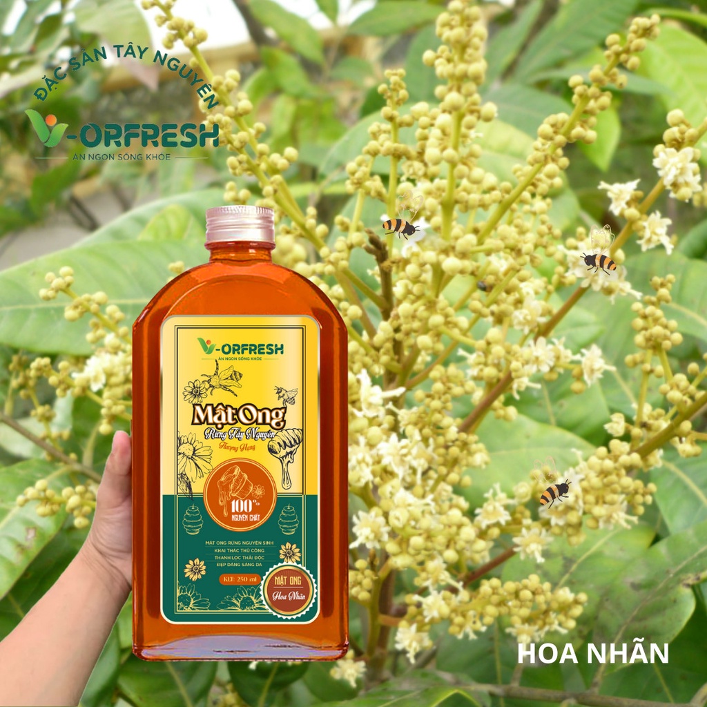 Mật ong hoa nhãn v-orfresh chai 250/500/1000ml