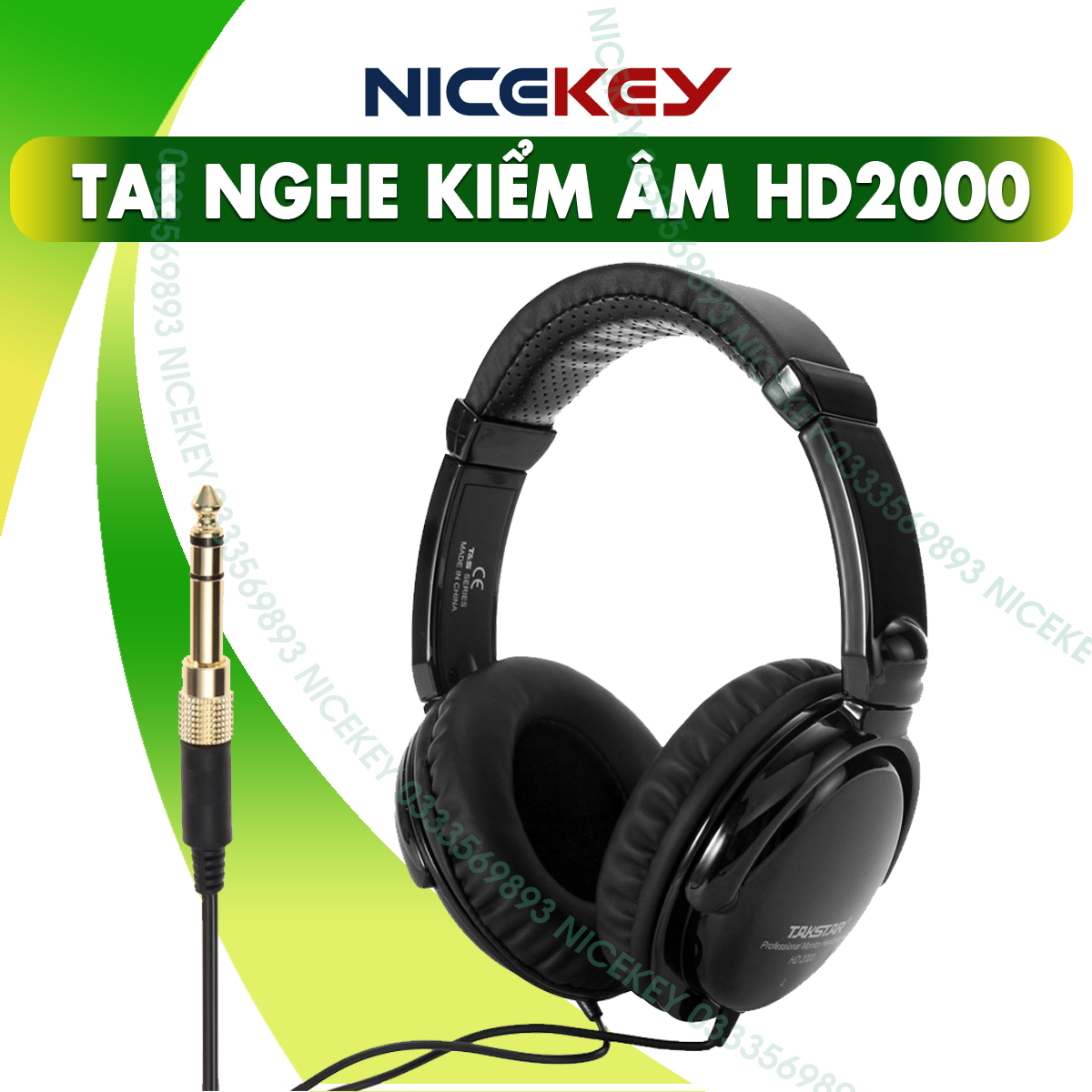 Tai nghe kiểm âm takstar hd2000, tai nghe chụp tai chính hãng bảo hành 12 tháng