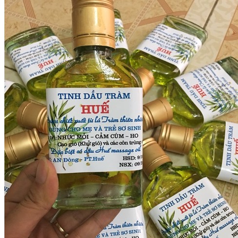 Tinh dầu tràm Huế nguyên chất lọ dẹt 100ml