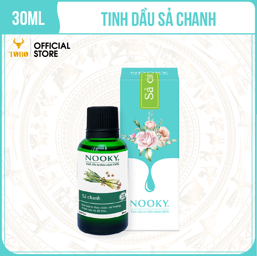Tinh dầu sả chanh nooky nguyên chất 100% | toro farm