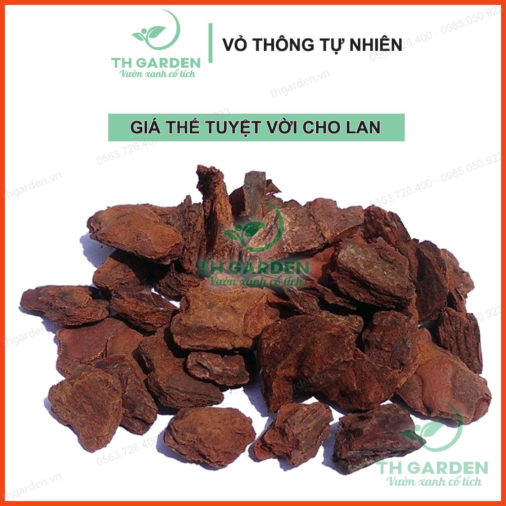 Vỏ thông trồng lan looại 1 - vỏ thông xay mài cạnh đã qua xử lý p4u