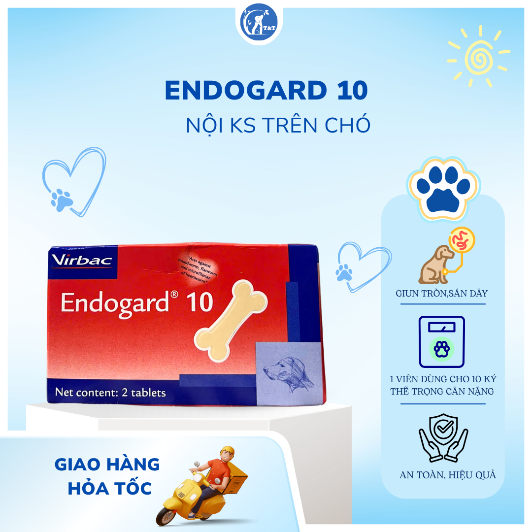  Viên nhai sổ giun Endogard 10 dành cho chó 