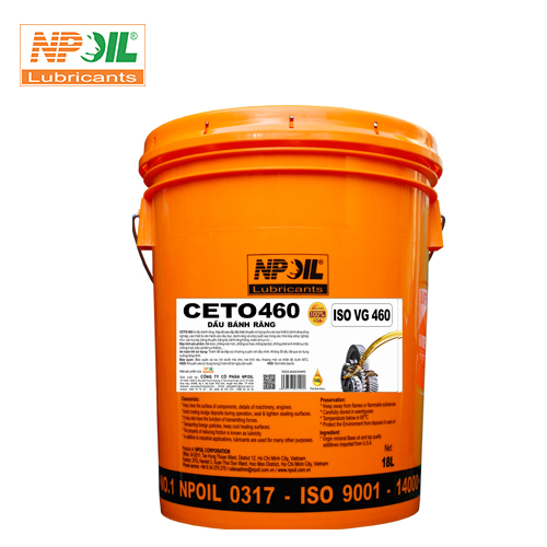Npoil - dầu bánh răng - ceto 460 iso vg460 - xô 18 lít