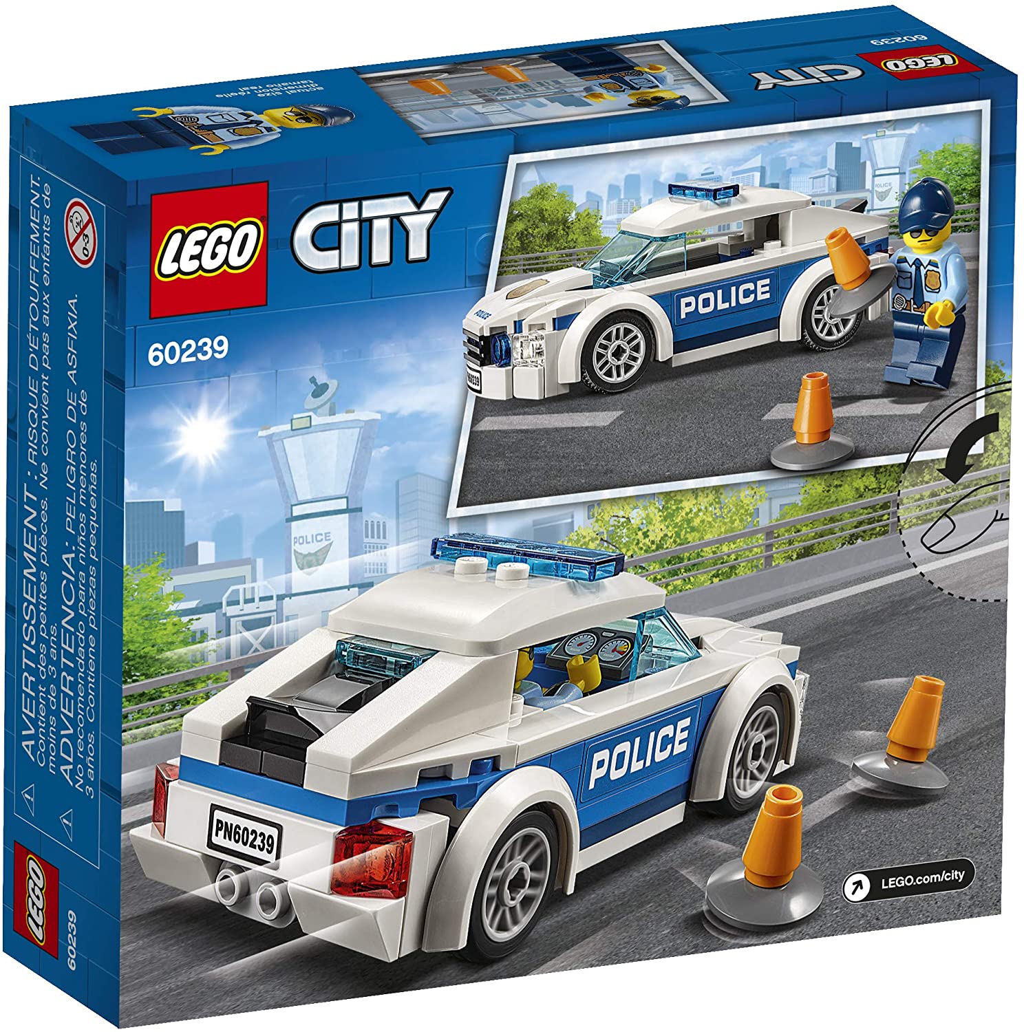 The New Lego City Police Patrol Car 60239 Building Block Kit (92 Miếng) |  Lazada.Vn