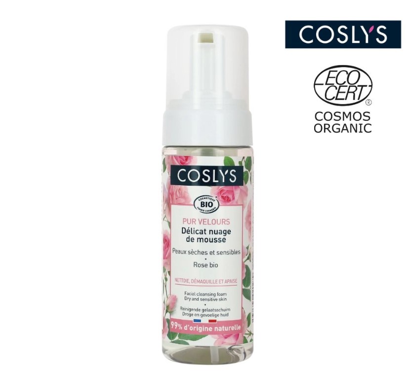 Sữa rửa mặt cho da khô và nhạy cảm hữu cơ Coslys - 150ml