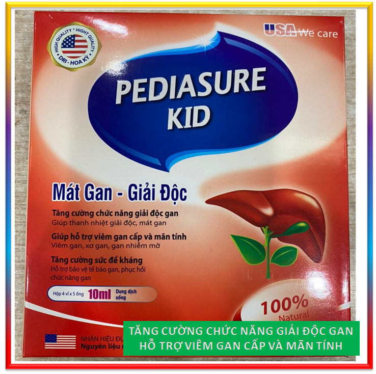 Siro  Uống Bổ Gan Pedia sure Kid - Giúp mát gan, giải độc gan, hạ men gan, tăng cường chức năng gan - Nguyên Liệu Nhập Khẩu Mỹ
