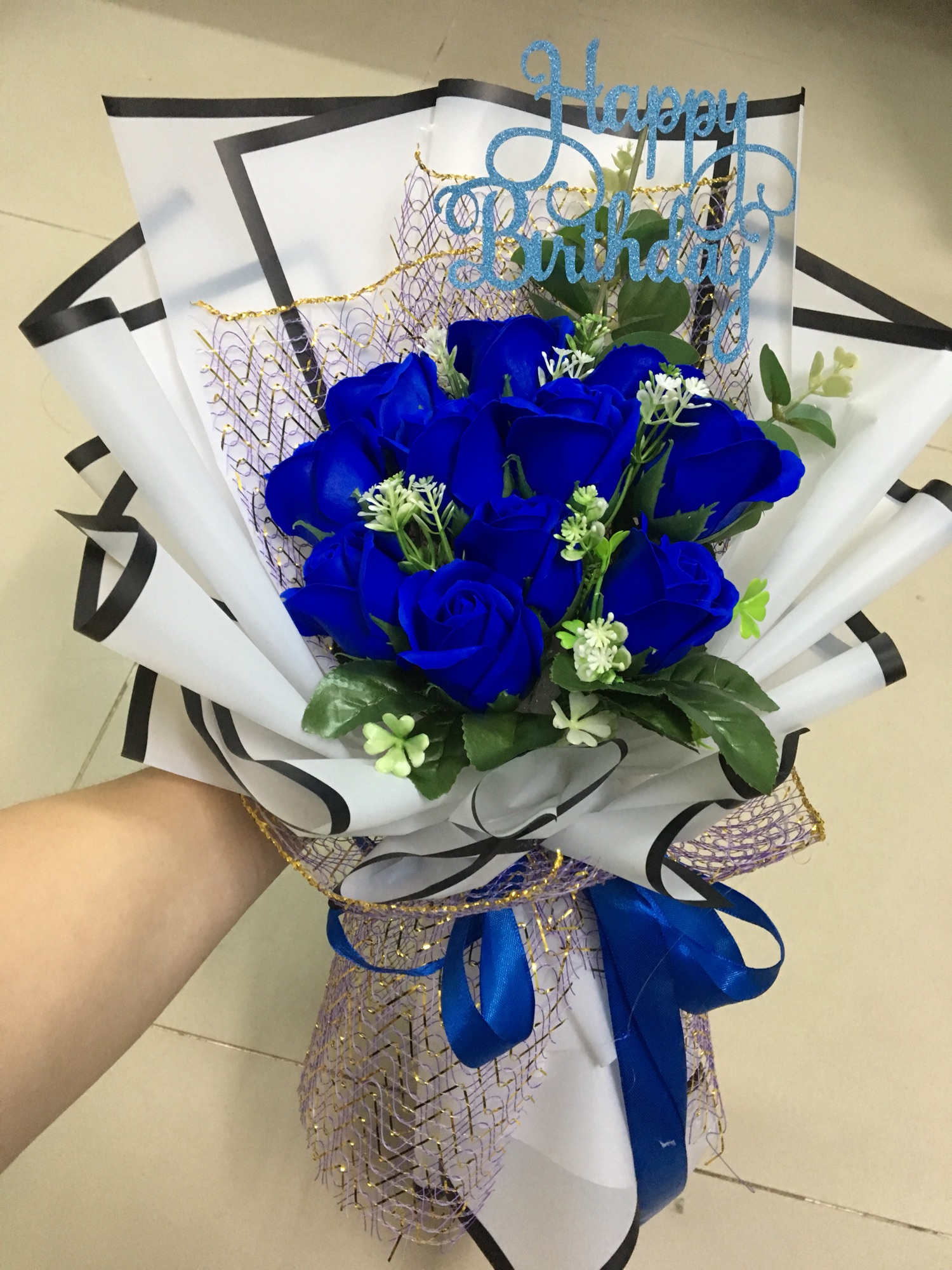 Bó 11 hoa hồng sáp thơm