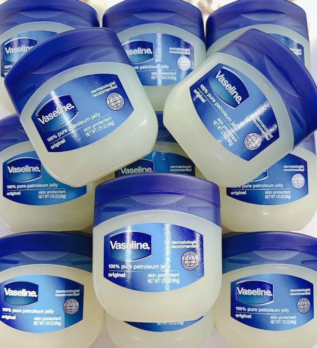 [HCM]Sáp Dưỡng Ẩm Vaseline 49G Chuẩn Mỹ làm mềm lớp sừng làm lành các vết thương ngoài da do da bị khô nẻ Vaseline Petroleum Jelly Original 1.75 oz