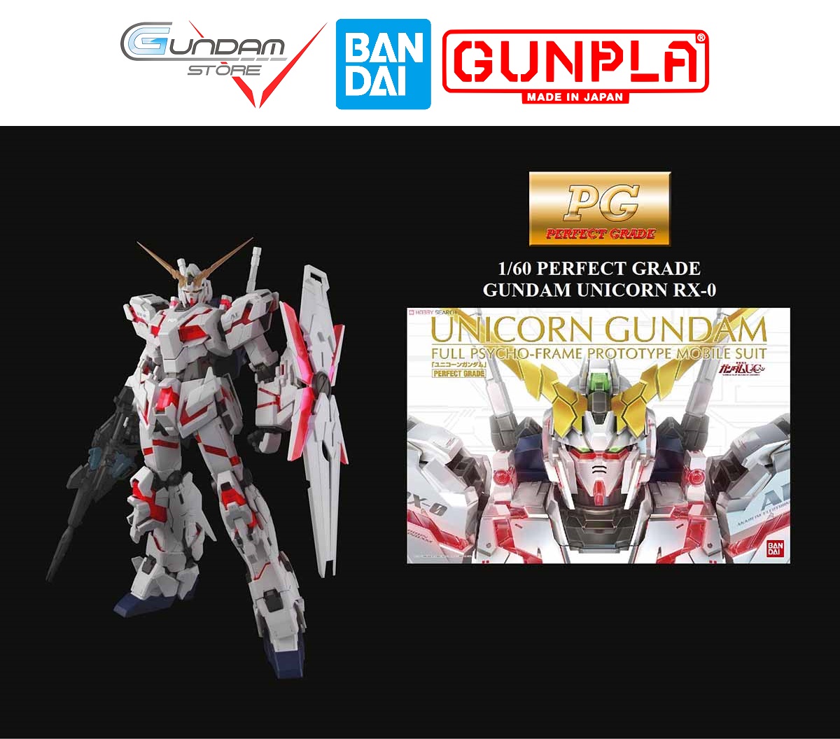 Mô Hình Gundam PG Unicorn RX-0 [TẶNG KÈM BASE] Bandai 1/60 Perfect Grade UC Đồ Chơi Lắp Ráp Anime Nhật