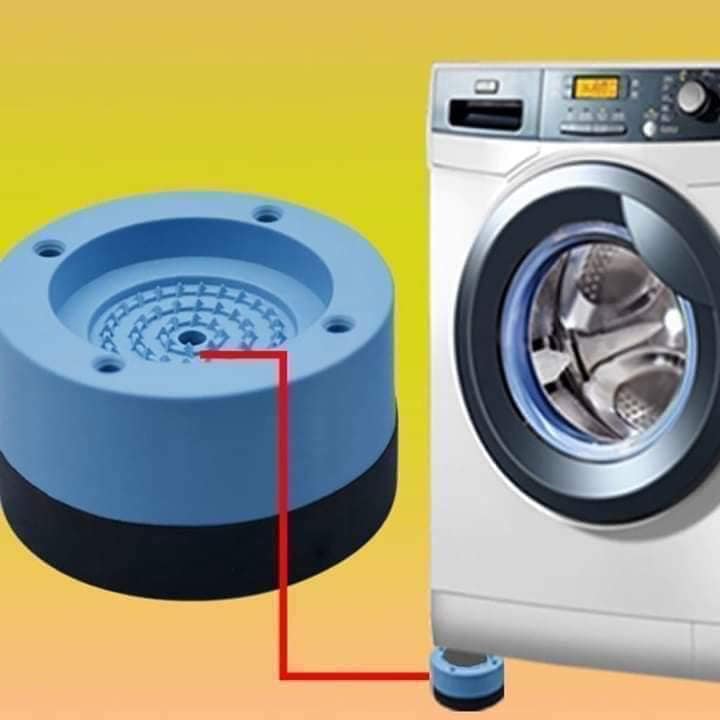 Đế chống rung máy giặt, chống rung, Set 4 Đế Chống Rung Lắc Máy Giặt Silicon Dùng Cho Mọi Loại Máy Giặt , Chân Kê Máy Giặt Chống Rung