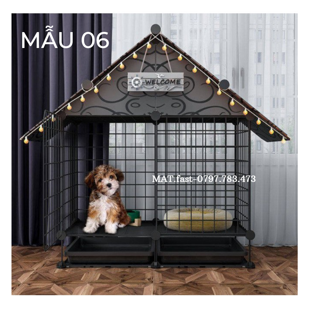 Chuồng mèo- chuồng chó lắp ghép đa năng bằng lưới sắt tĩnh điện 2