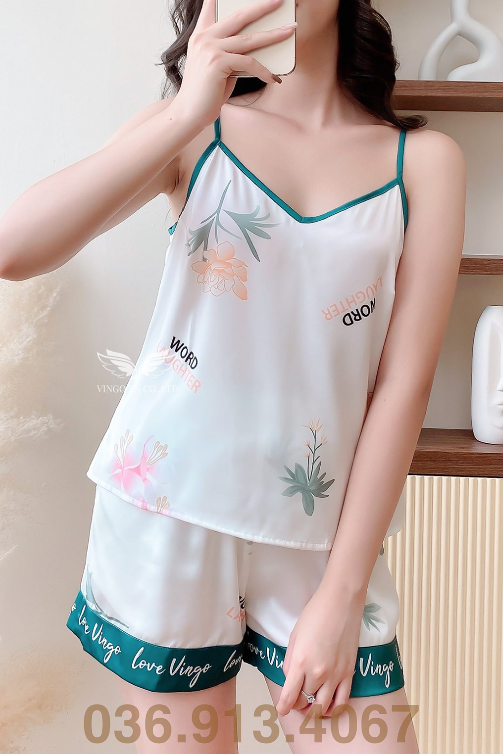 Rập giấy đồ bộ mặc nhà áo 2 dây quần cộc, đồ mặc nhà, đồ bộ nữ đùi, áo dây