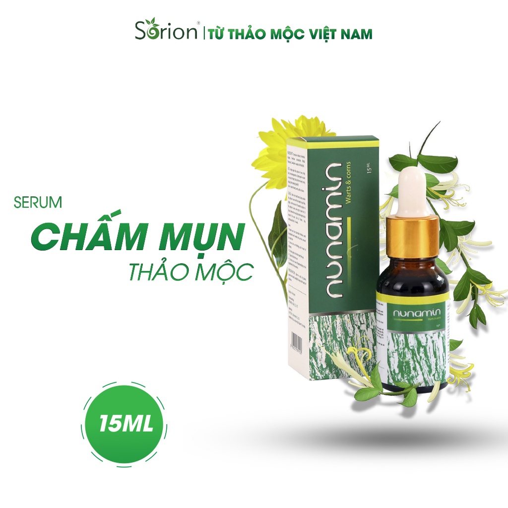 Nunamin serum 15ml - cho da mụn cóc, mụn cơm, mắt cá chân,